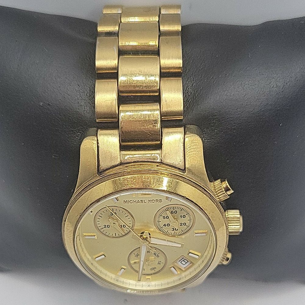 Michael Kors Runway MK5384 Women Stainless Steel Analog Dial Quartz Watch BC702 - Picture 4 of 10